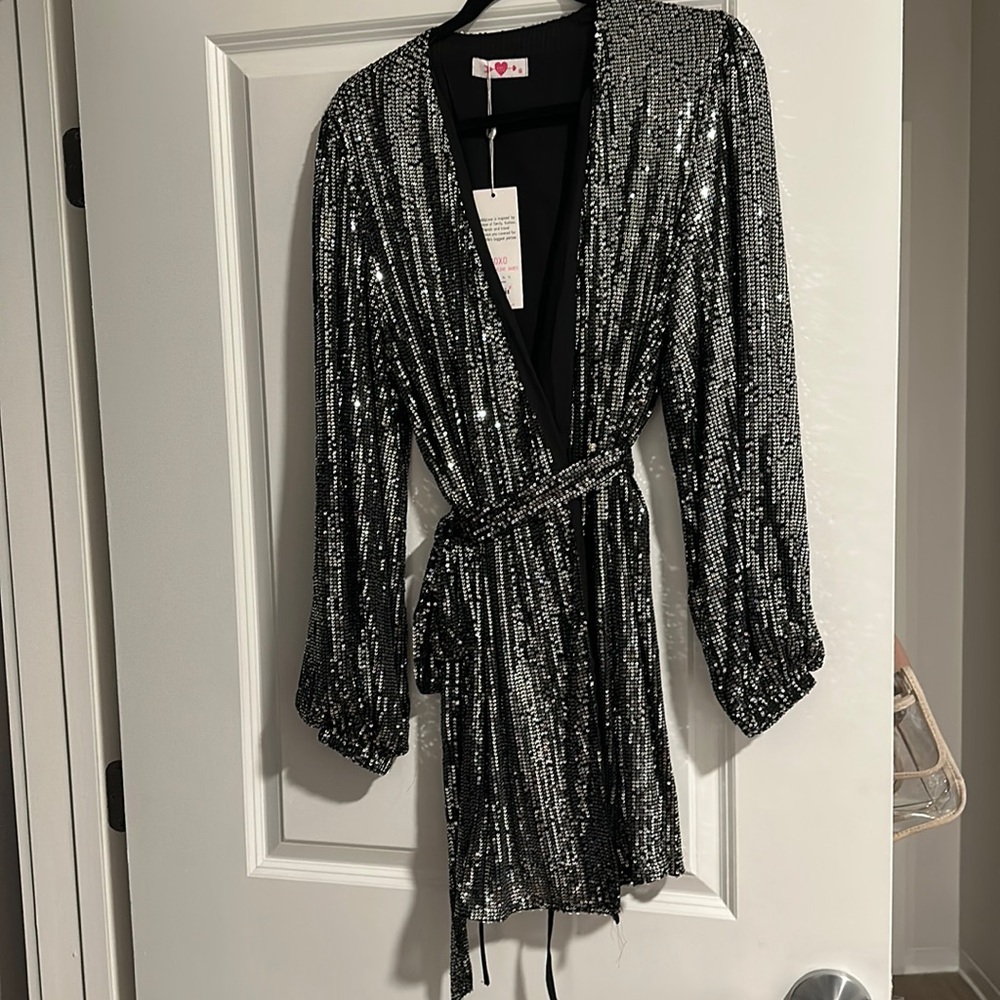 NWT Buddy love mini sequin dress